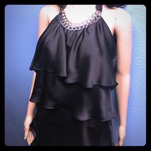 White House black market ruffle top